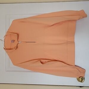 Te Verde Peach Quarter-Zip Sweatshirt